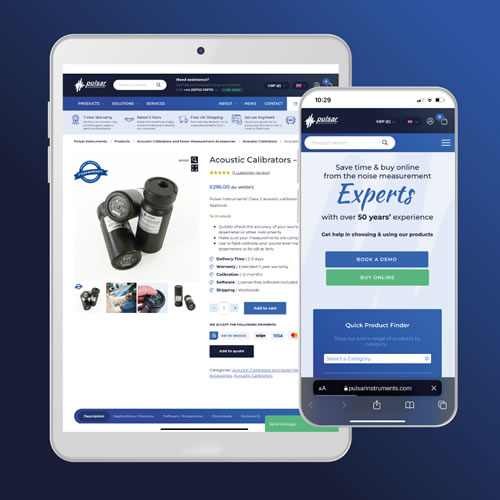 Pulsar Instruments Web Design